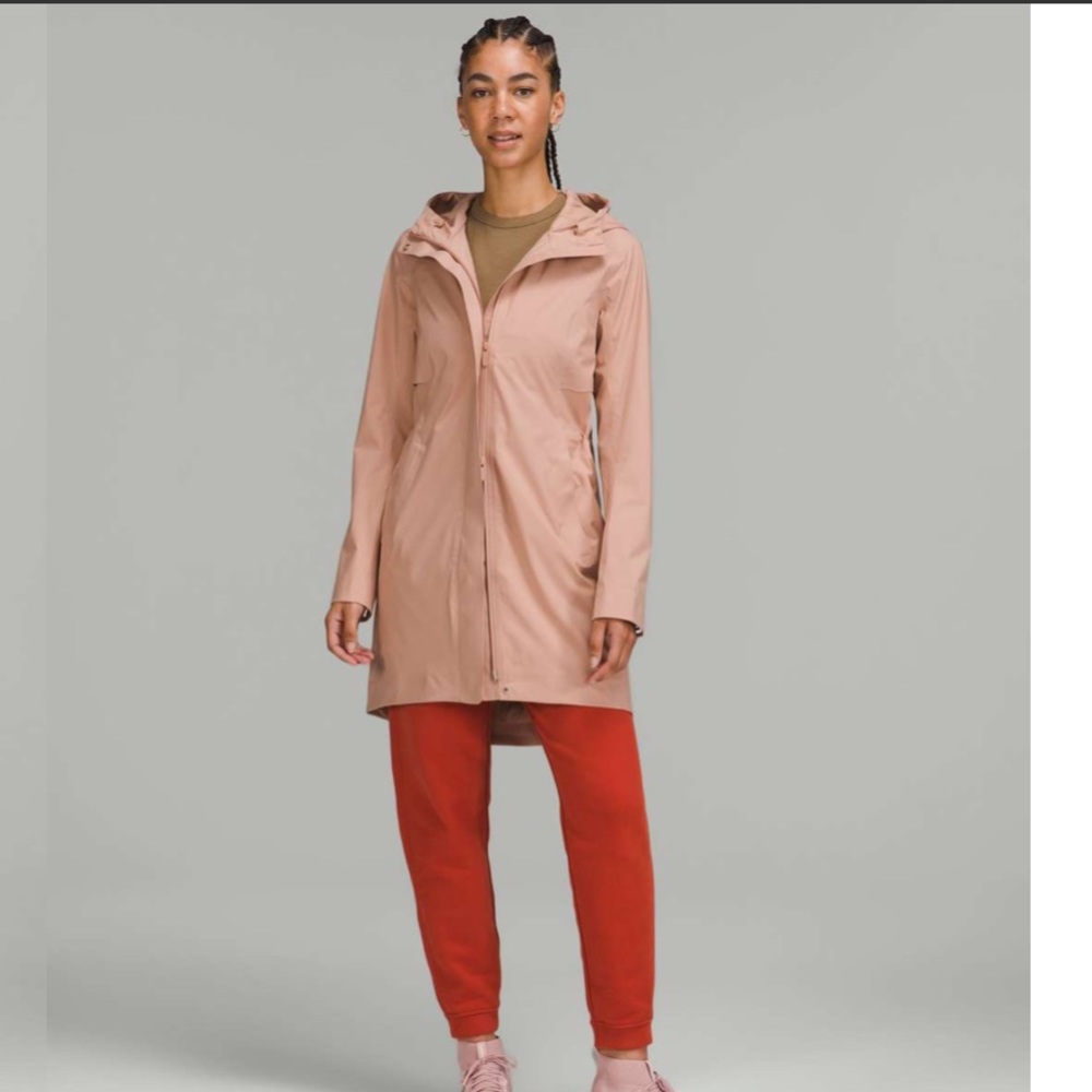 Lululemon size 4 Rain Rebel Jacket - pink clay - NWT